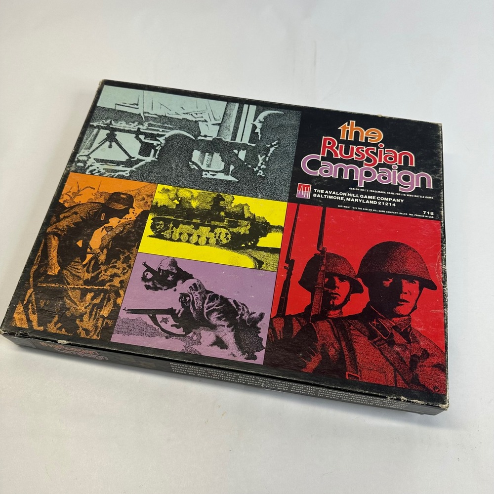 Avalon Hill The Russian Campaign Board Game 1976 2nd Edition WWII Strategy 718